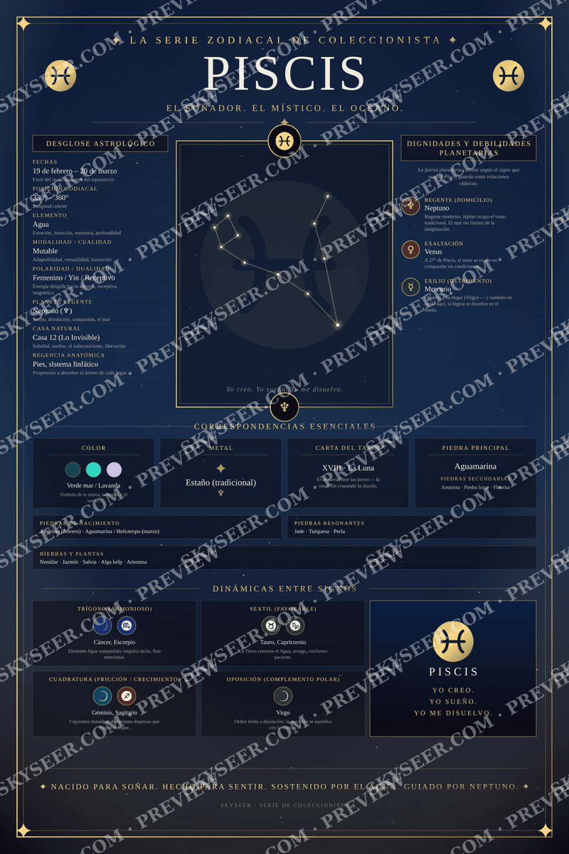 Piscis chart poster