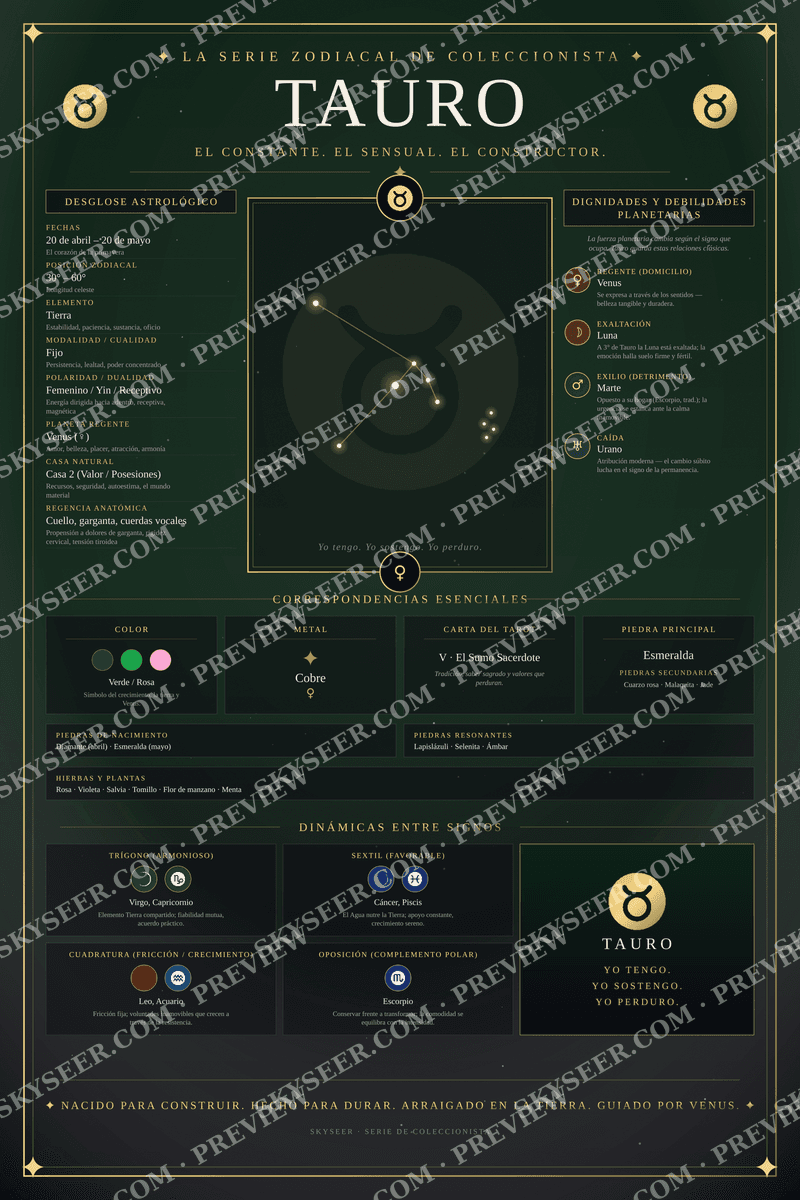 Tauro chart poster