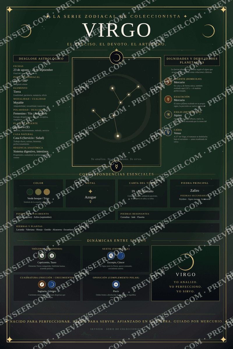 Virgo chart poster